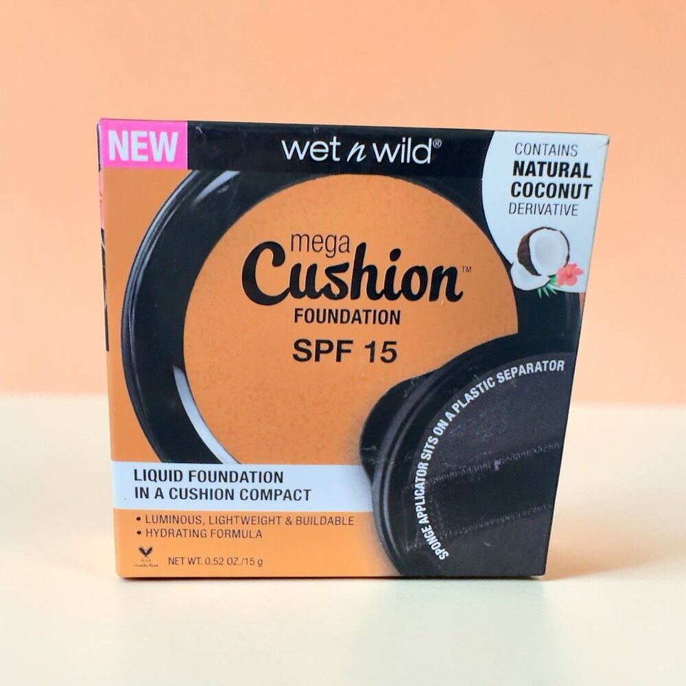 Wet N Wild Mega Cushion Foundation 122B Tawny Medium Deep Neutral Luminous SPF 1